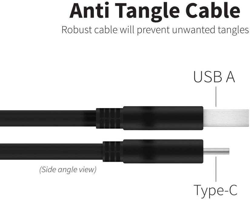 USB 3.0 C-Típusú Gyors Töltés, adatátvitel Kábel Kompatibilis a Samsung Galaxy A11, a51-es, A71, 5G, 71s 5G UW! (18W Fekete 1M