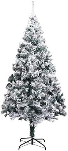 vidaXL Mesterséges karácsonyfa Özönlöttek a Hó a Zöld 82.7 PVC