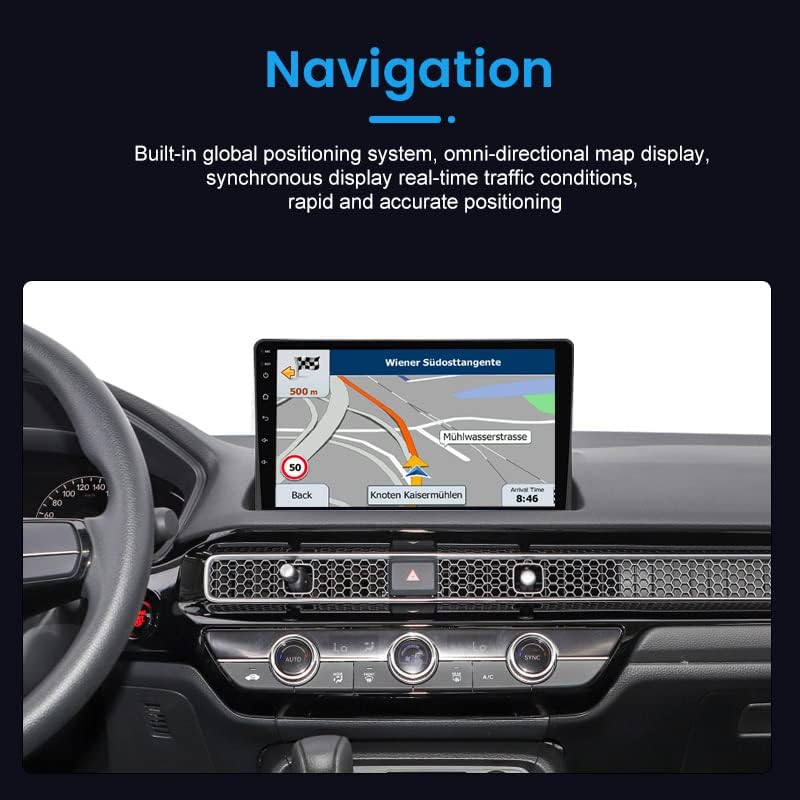 Biorunn Android 11 autóhifi, a Honda Civic 2022, 10.1 Hüvelykes Autós GPS HD érintőképernyő, 2 GB, 32 gb-os Navigációs WiFi, BT, FM-Fej