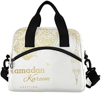 Ramadán Kareem Ebéd Női Táskák a Férfiak Nagy Szigetelt Ebédet Dekoráció Tartós Ebéd Tote Ebéd Táskák Hűvösebb, Táskák, a Tanár, az Iskola