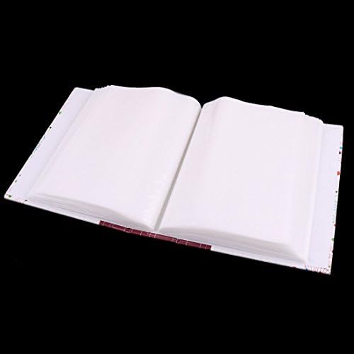 Ruilogod Karton Virág Nyomtatás Háztartási Könyv Stílusa 100 Zsebbel Téglalap alakú Fotó Gyűjtemény Album Piros (id: cc9