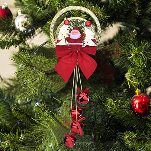 Karácsonyi Jingle Bell Lóg Dekoráció - Karácsonyi Csengő Medál Íj-Csomót, Mikulás, Karácsony Fa Elemek Karácsonyra a Fa