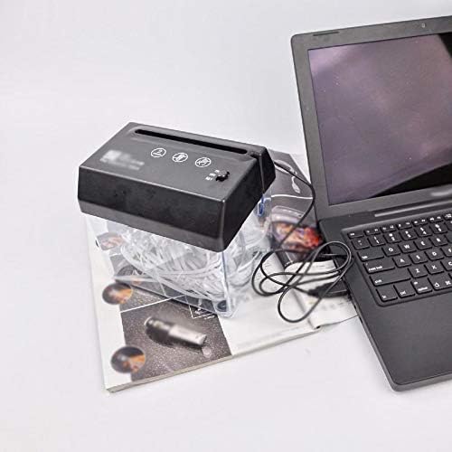 BZLSFHZ Asztali Hajtogatott Papír Szalag-Vágott Kis Mini USB-Zúzó, papírvágó Otthoni, Irodai