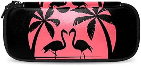 Iskola Surpplies Flamingo Színes Ceruza Esetben Színes Toll Tok Hordozható Lányok Kozmetikai Táska Asztal Szervező 7.5x3x1.5