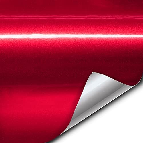 VViViD+ Gloss Folyékony Fém Piros Vinil Autó Fólia (1ft x 5ft)