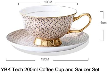 Cup& Csészealj Szett Kínai porcelán, Kerámia Teát, Kávét Reggelire Haza Konyha-Geometriai Minták(Sokszínű)