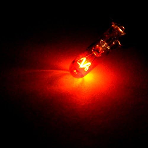 cciyu T5 74 Halogén Lámpa Izzó Műszer Klaszter Nyomtávú Dash Lámpa,20 Csomag (sárga)