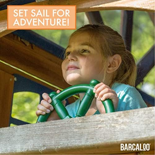 Barcaloo Játszótér Gyerekek Kormánykerék Játék - Szabadtéri Játszóház Játékok Műanyag Kalóz Hajó Kerék mászóka vagy Hinta Tartozékok