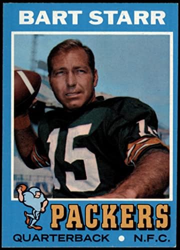 1971 Topps 200 Bart Starr Green Bay Packers (Foci Kártya) NM Packers Alabama