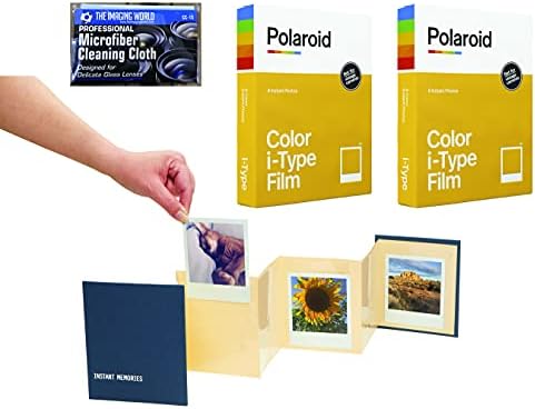 Lehetetlen/Polaroid Szín Fényes Instant Film Eredeti Polaroid én-Típusú OneStep2 Kamera - 2 Pack - Azonnali Emlékek Album Mikroszálas kendő