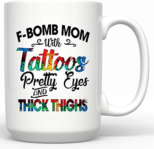 F Bomba Anya A tetovált Szép Szemek, Vastag Combok Bögrét F Bomba anya, Anya Életét Bögre Ajándék anyák Napja Teáscsésze