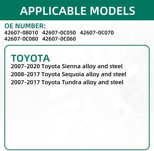 CDWTPS TPMS Érzékelő,315MHz Gumiabroncs Nyomás Monitor Rendszer 4-Csomag 08-17 Toyota Sequoia Tundra,07-20 Toyota Sienna