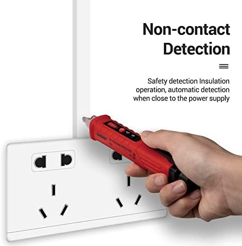 Vörös AC Non-Kontakt LCD-Elektromos Teszt Toll Feszültség Digitális Érzékelő Tesztelő 12~1000V