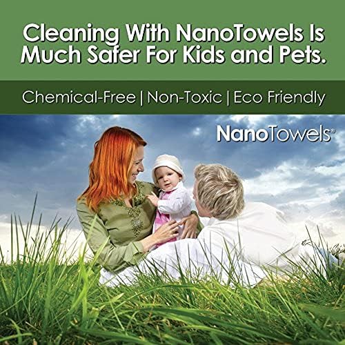 Nano Törölköző Törlőruha Tisztítja Csak Víz - Törlőkendő El A Port, Kiömlött & Grime Azonnal, Anélkül, Vegyi Anyagok, Papír Vagy Mikroszálas