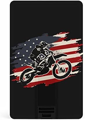 Dirt Bike Motocross Amerikai Zászló Meghajtó az USB 2.0 32G & 64G Hordozható Memory Stick Kártya PC/Laptop