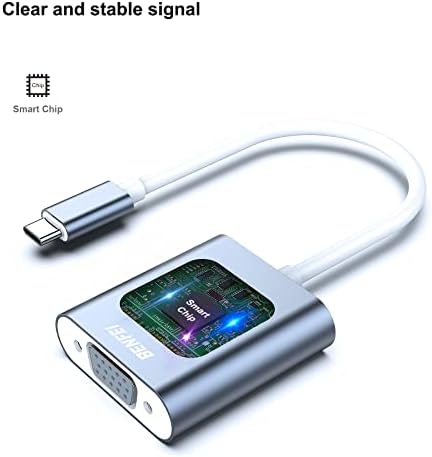 BENFEI USB-C-VGA 2 Csomag Adapter, Thunderbolt 3 USB (C Típus) - VGA Adapter Férfi-Nő Átalakító Kompatibilis Apple Új MacBook [2017,]