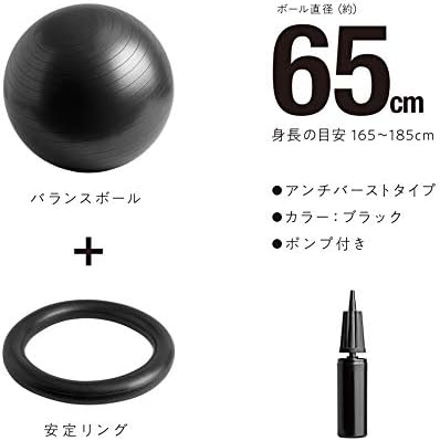 Sakurai Boeki 54146 Erugam Egyensúly Labda a Derék, 25.6 hüvelyk (65 cm), Stabilizáló Gyűrű Szivattyú
