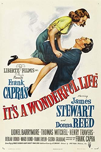 Amerikai Ajándék Szolgáltatások - A egy Csodálatos Élet James Stewart Donna Reed Frank Capra Vintage Film Poszter 2-11x17