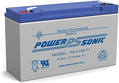 Powersonic PS-6100 6V 12AH NPX-50 SLA10-6 BP10-6 GP6120 ES12-6 Akkumulátor