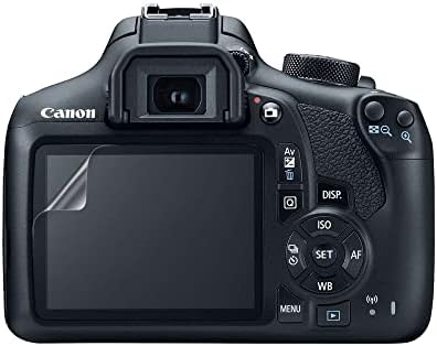 celicious Élénk Láthatatlan Fényes HD Képernyő Védő Fólia Kompatibilis Canon EOS 1300D [Pack 2]