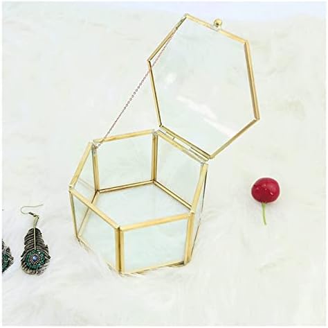 MASERA Tárolók Hatszög Geometriai Gyűrűs Dobozt Esküvői Szívességet Fél Üveg Dekoráció Ajándék Birtokosa Ékszer Tároló Doboz