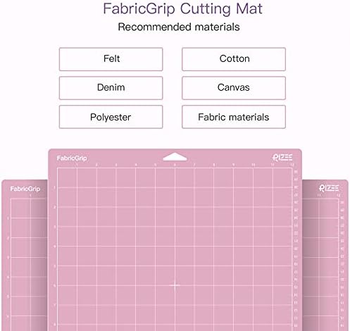 RIZEE FabricGrip Vágás Alátét Cricut Készítő/fedezd fel a Levegő 2/a Levegő/Egy (12x12 3 Szőnyeg) Öntapadó Öntapadó Rózsaszín