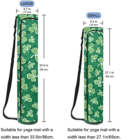Zöld Textúra a Shamrock Jóga Szőnyeg Táskák Teljes Zip Jóga hordtáska a Nők, Férfiak, Gyakorlat, Jóga Szőnyeg Fuvarozó, Állítható Pánt