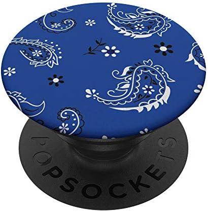 Kék Kendő Paisley BK PopSockets PopGrip: Cserélhető Markolat Telefonok & Tabletta