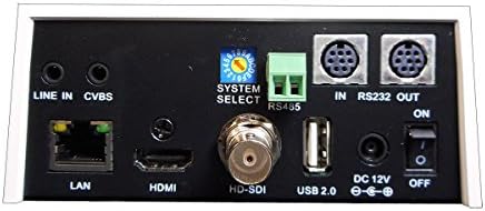 PTZOptics-20X-SDI GEN-2 1080P PTZ Beltéri IP Streaming Kamera Egyidejű HDMI-s 3G-SDI Kimenet - Fehér