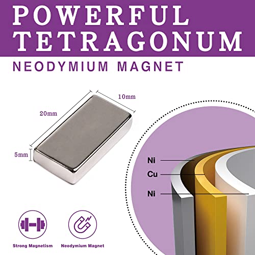 LYFUMAG 6 Db Neodímium Mágnes Rúd, Standard N35, nagy teherbírású, Téglalap alakú Ipari Mágnesek, Erős Ritka Föld Mágnesek Hűtőszekrény,
