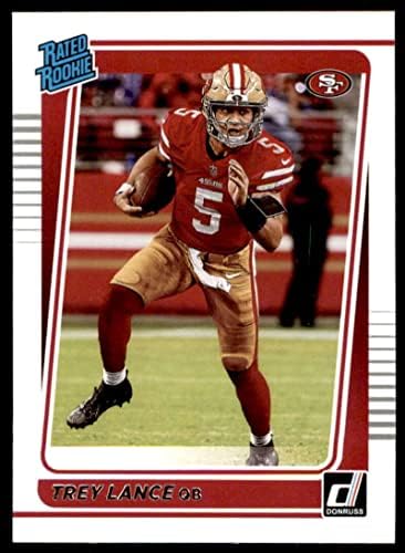 2021 Donruss 254 Trey Lance San Francisco 49ers Névleges Újoncok NFL Labdarúgó-Kártya (RC - Újonc Kártya) NM-MT