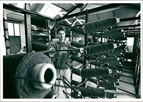 Vintage fotó az Új 180 tű szőnyeg szövés: huszonhét éves enterpreneur tim ellát.