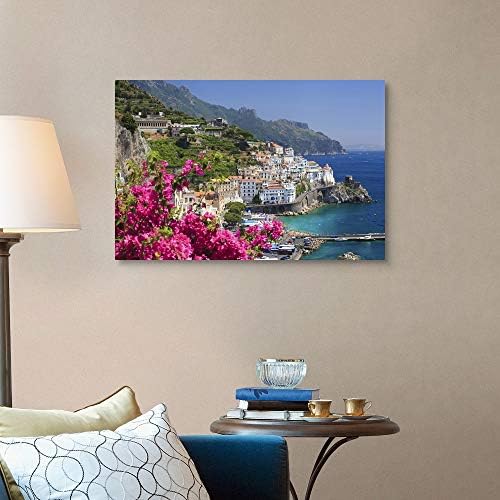 Olaszország Campania, Amalfi, Amalfi, Vászon Wall Art Nyomtatás, Grafika