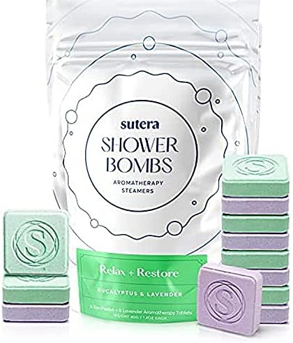 SUTERA 12 Pack Természetes Zuhany Gőzhajók a Nők, mind a Férfiak - Ajándék Lassan Feloldja a Fürdő Bomba a Zuhany Hozott Igazi Aromaterápiás