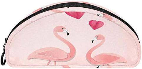 TBOUOBT Kozmetikai Táska a Nők, Smink, Táskák, Tágas Tisztálkodási Tok Utazási Ajándék, Rózsaszín Flamingó Pár Szerelem
