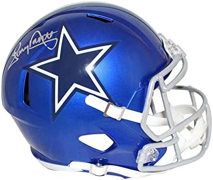 Tony Dorsett Dedikált Dallas Cowboys F/S Flash Sebesség Sisak SZÖVETSÉG 34016 - Dedikált NFL Sisak