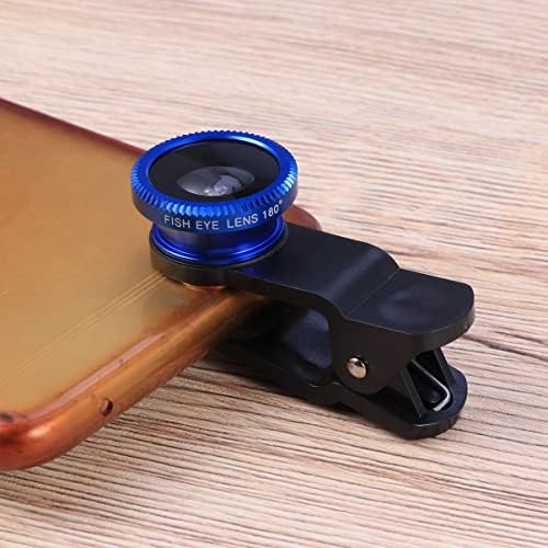 Hemobllo Mini Kamera, Telefon, Kamera Lencse, 180° Halszem Lencse 0. 67X Széles Látószögű Makró Objektív, Clip - On 3 az 1-ben Univerzális