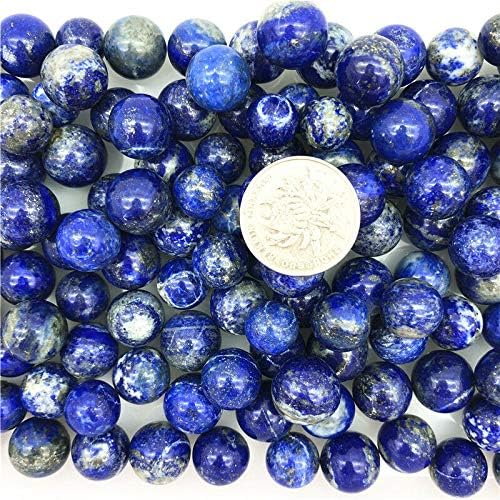 ZYM116 1DB 12-15mm Természetes Lapis Lazuli Csiszolt Kristály Golyó Gömb Gyógyító Dekoráció Természetes Kövek, Ásványok Házavató (Szín