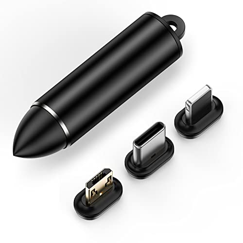 YKZ 7 Pin Mágneses Tippek, 3 darabos, Mágneses Csatlakozó Fej Tippek Tároló USB C Mágneses Töltés Kábel