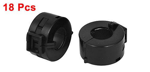 uxcell 18 Darab Fekete 15 mm Kábel Klip EMI RFI Zaj Ferrit Szűrő