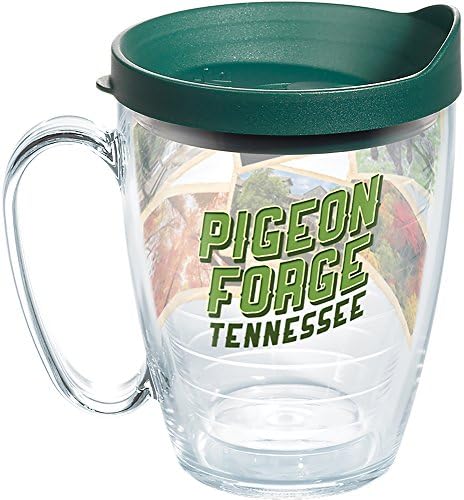 Tervis Tennessee - Pigeon Forge Kollázs Dobon a Pakolás, majd Vadász Zöld Fedél 16oz Bögre, Tiszta