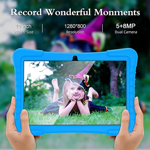 ÉSZAK-BISON Gyerekek Tablet 10.1 hüvelykes Tablet Gyerekeknek WiFi Gyerekek Tabletta Android Dual Kamera Android 12, 2 GB RAM a 64 gb-os