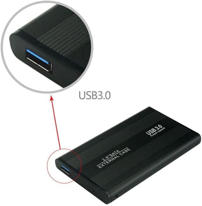 A 2,5 Hüvelykes SATA USB 3.0 Eszközt Ingyenes Külső Merevlemez Burkolat ESETBEN (2.5 HDD SATA, Fekete)