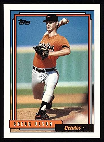 1992 Topps 350 Gregg Olson Baltimore Orioles (Baseball Kártya) NM/MT Orioles