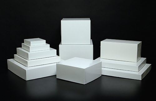 Fehér Vegyes Méretű Ajándék Wrap Csomagolás Karácsonyi Ajándék Dobozok - 20 Csomag