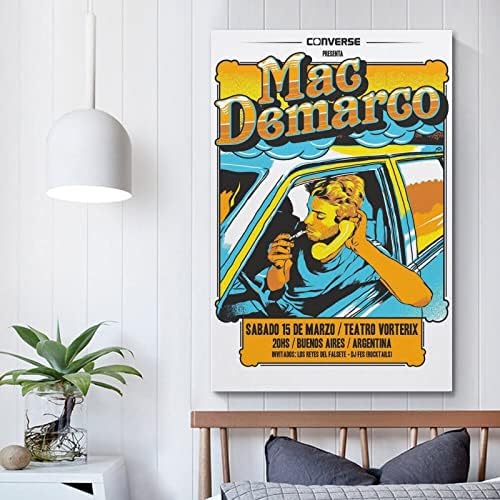 XIAOMa Rock Énekes Mac Demarco Művészet Plakát, Poszter Díszítő Festés Vászon Fali Poszterek Art Kép Nyomtatási Modern Család