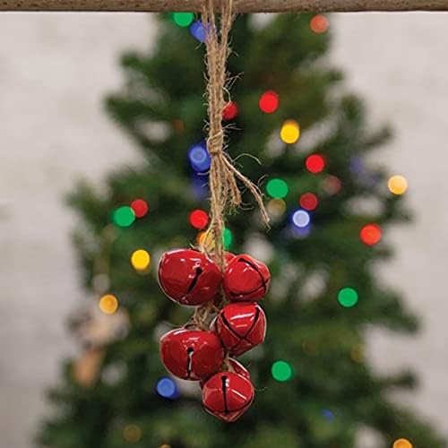 ALAPÍTVÁNY Karácsonyi Ajándékok Piros Jingle Bells Klaszter a Juta Dísz, Ünnep, Fa Dekoráció, Otthon Gyűjtemény