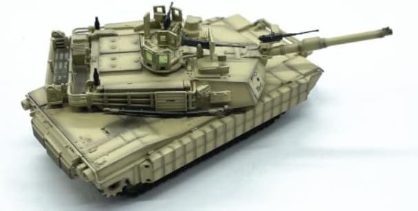 3R M1A2 Abrams TUSK E Sereg, 2. Század, 3. Amored Cavairy Irak, 2011 Sas Minta 1/72 ABS Tank Előre elkészített Modell