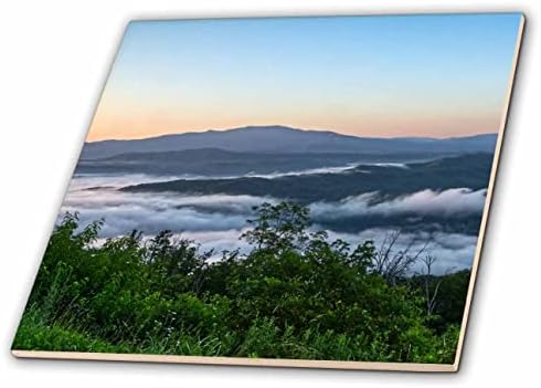 3dRose Tájkép fotózás a felhők a völgyben a Cherokee Nemzeti Park - Csempe (ct_350394_1)