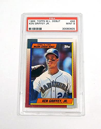 1989 Topps Debütáló Ken Griffey Jr. 46 Újonc Mariners PSA 9 Baseball Osztályozott Kártya